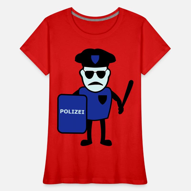 Policeman avec matraque T-shirt bio Premium Femme