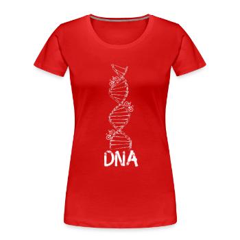 cycle DNA Bicycle MTB bmx Chain bike Road Bike Tour - Women's Premium Organic T-Shirt - red - Front - Mia (176cm)