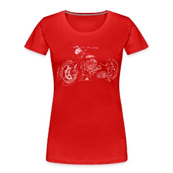 chopper - Women's Premium Organic T-Shirt - red - Front - Mia (176cm)