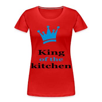 cooking - Women's Premium Organic T-Shirt - red - Front - Mia (176cm)