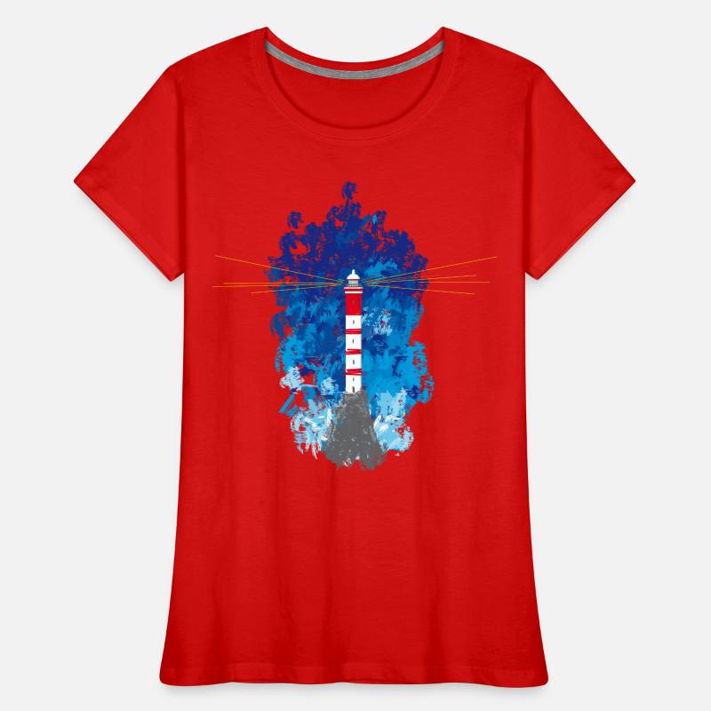 Leuchtturm Frauen Premium Bio T-Shirt