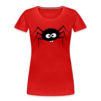 spider - Women's Premium Organic T-Shirt - red - Front - Mia (176cm)