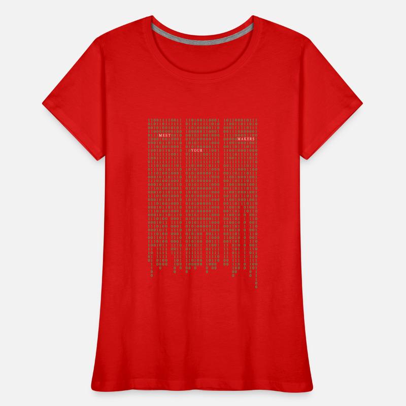 Matrix code Women's Premium Organic T-Shirt