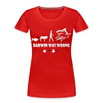 Poker - Frauen Premium Bio T-Shirt - Rot - Vorne - Mia (176cm)