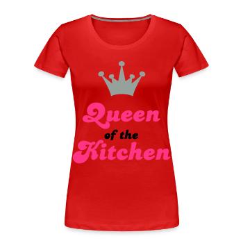 kochen - Frauen Premium Bio T-Shirt - Rot - Vorne - Mia (176cm)