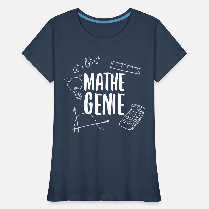 Math genius mathematics genius arithmetic math Women's Premium Organic T-Shirt