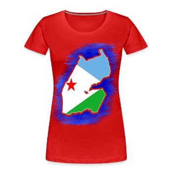 Dschibuti Dschibuti Djibouti Urlaub Geschenk - Frauen Premium Bio T-Shirt - Rot - Vorne - Mia (176cm)