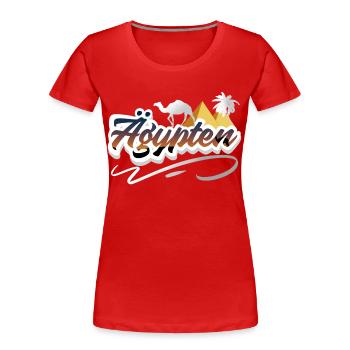 Ägypten - Frauen Premium Bio T-Shirt - Rot - Vorne - Mia (176cm)