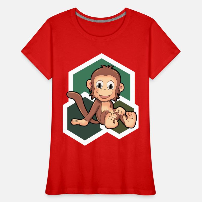 Cute Monkey Women's Premium Organic T-Shirt
