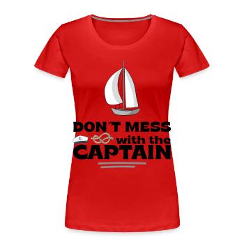 Sailors - Women's Premium Organic T-Shirt - red - Front - Mia (176cm)