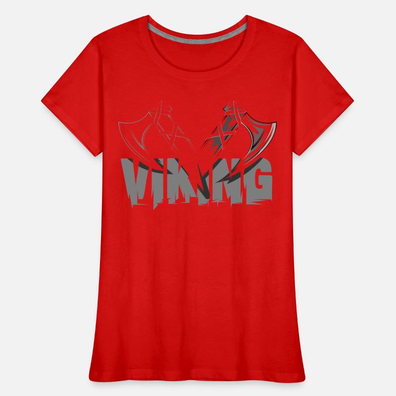 Viking Axe AX Symbole Vikings Vikings Vikings T-shirt bio Premium Femme
