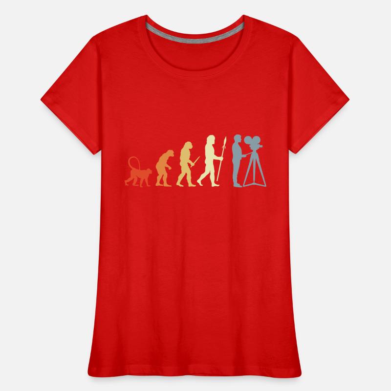 Kameramann Evolution Frauen Premium Bio T-Shirt