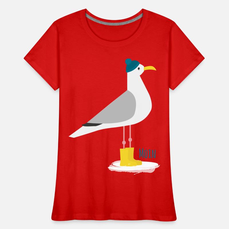 Möwe Bommelmütze MOIN Frauen Premium Bio T-Shirt