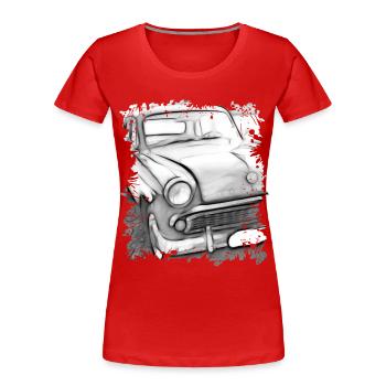 Moskvitch - Frauen Premium Bio T-Shirt - Rot - Vorne - Mia (176cm)