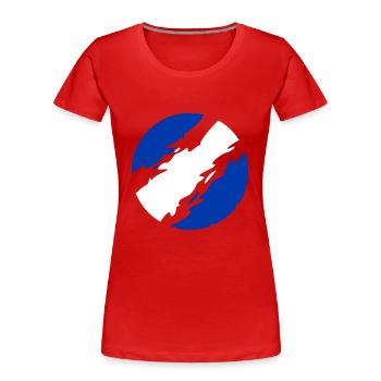 Grèce - T-shirt bio Premium Femme - rouge - Devant - Mia (176cm)
