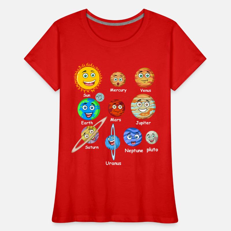 Solar system planets Women's Premium Organic T-Shirt