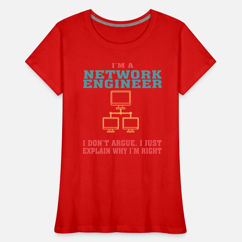 Lustiges Network Engineering Angebot für Network Engine Frauen Premium Bio T-Shirt