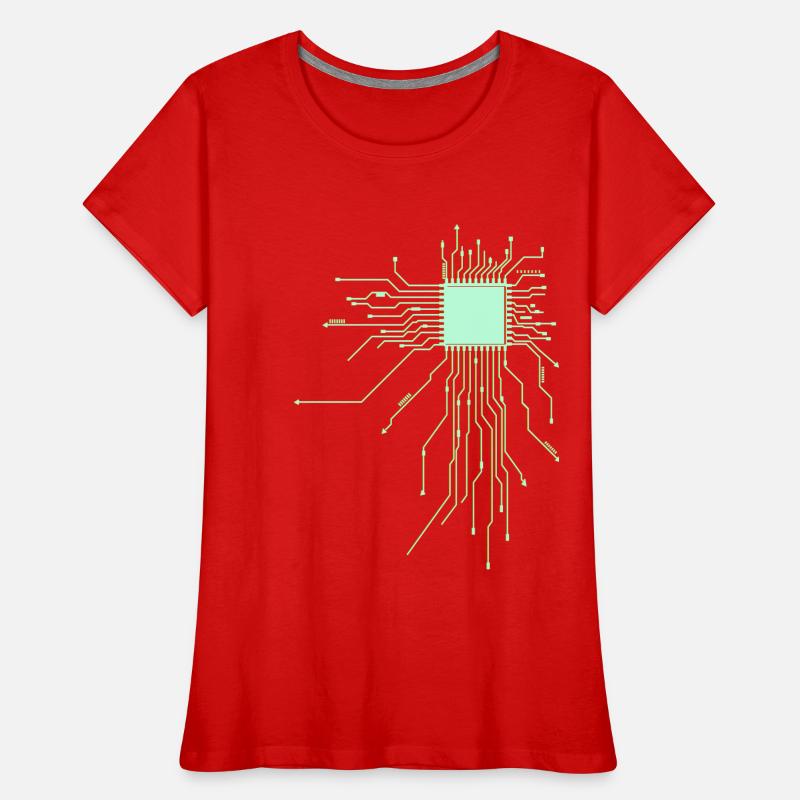 platine Core cpu Computer Nerd pc humor geek code Frauen Premium Bio T-Shirt