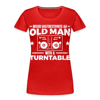 DJ Vater - Frauen Premium Bio T-Shirt - Rot - Vorne - Mia (176cm)