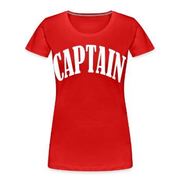captain sailor käptn anker see meer küste kapitän - Frauen Premium Bio T-Shirt - Rot - Vorne - Mia (176cm)