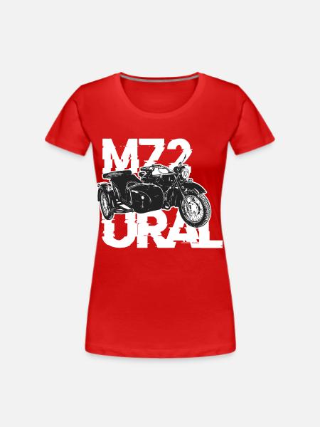 Ural M72 - Frauen Premium Bio T-Shirt - Rot