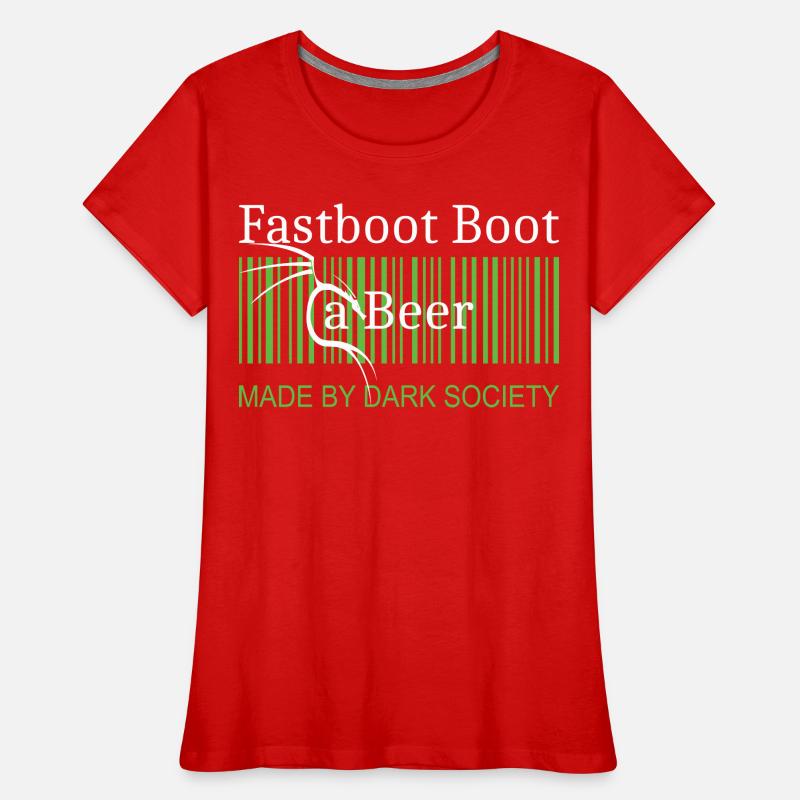 Fastboot Boot a Beer Frauen Premium Bio T-Shirt