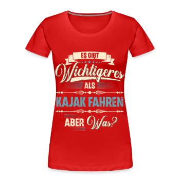 Kajak Kajakfahrer Kajaker Team - Frauen Premium Bio T-Shirt - Rot - Vorne - Mia (176cm)