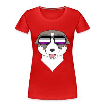 Asexuell Lgbt Deutscher Thai Bangkaew Asexualität - Frauen Premium Bio T-Shirt - Rot - Vorne - Mia (176cm)