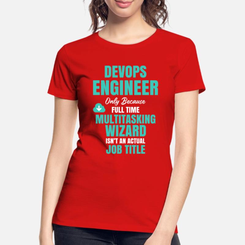 Assistant multitâche DevOps Engineer T-shirt bio Premium Femme