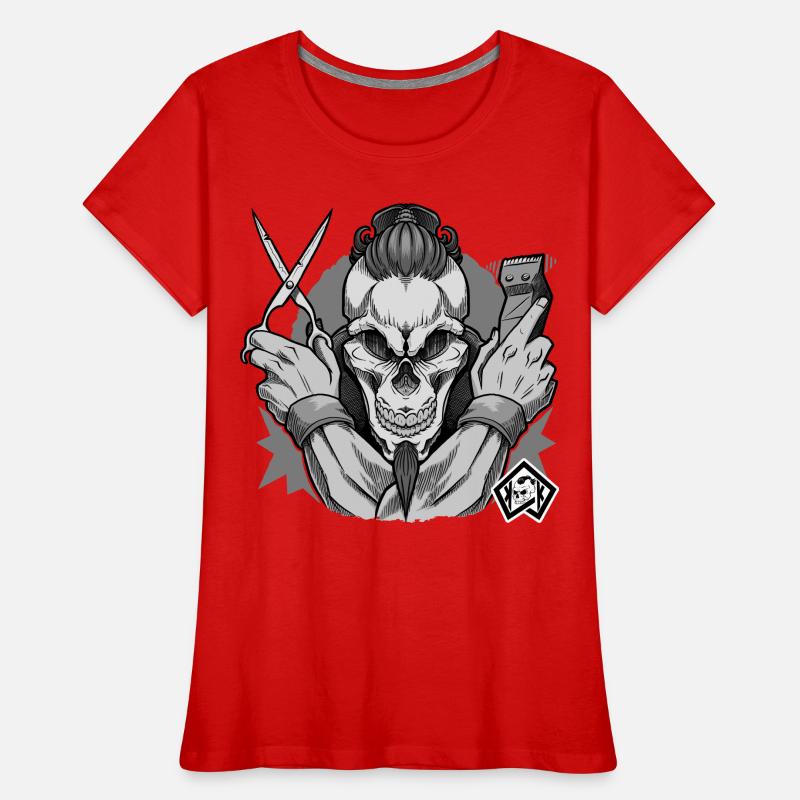 Coiffeur, Barbier, Coupe de cheveux, Maître Coiffeur T-shirt bio Premium Femme