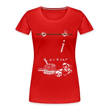 Street Workout - Women's Premium Organic T-Shirt - red - Front - Mia (176cm)