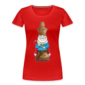 Chess Piece Chess Piece King Chess - Women's Premium Organic T-Shirt - red - Front - Mia (176cm)