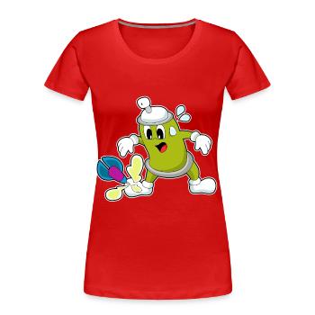 Ice Spray Dart Dart - T-shirt bio Premium Femme - rouge - Devant - Mia (176cm)
