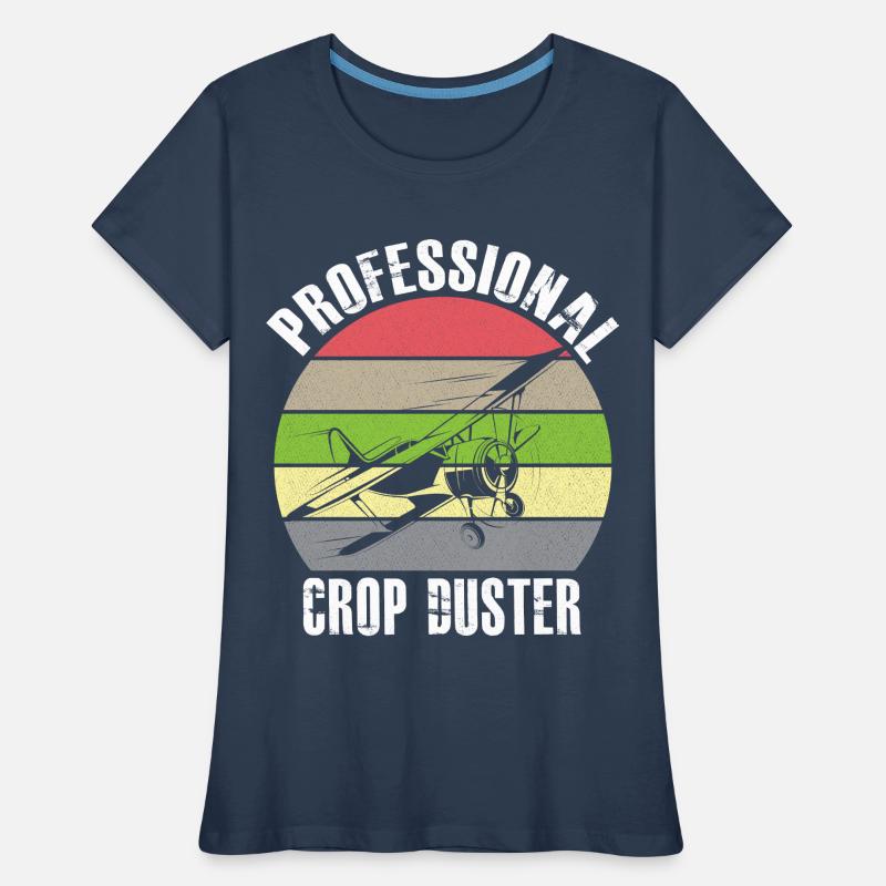 Cropdusting in Progress Crop Dusting Duster Plane Frauen Premium Bio T-Shirt
