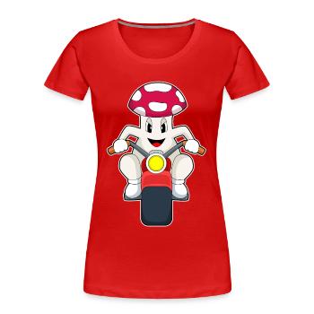 Pilz Motorcycle - Women's Premium Organic T-Shirt - red - Front - Mia (176cm)