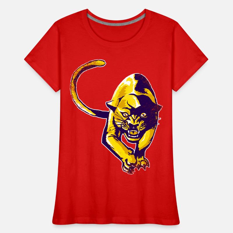 Panthère dorée T-shirt bio Premium Femme