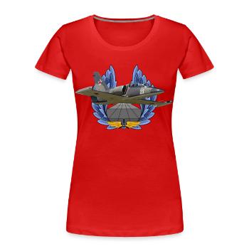 Aero L-39 Albatros - Frauen Premium Bio T-Shirt - Rot - Vorne - Mia (176cm)