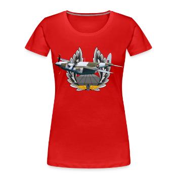 Mosquito - Frauen Premium Bio T-Shirt - Rot - Vorne - Mia (176cm)