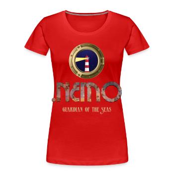 Phare Gardian of the Seas by Némo - T-shirt bio Premium Femme - rouge - Devant - Mia (176cm)
