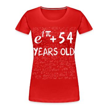 53. Geburtstag 53 Jahre Euler - Frauen Premium Bio T-Shirt - Rot - Vorne - Mia (176cm)