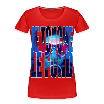 DEN TIEFPUNKT ERREICHT - Frauen Premium Bio T-Shirt - Rot - Vorne - Mia (176cm)