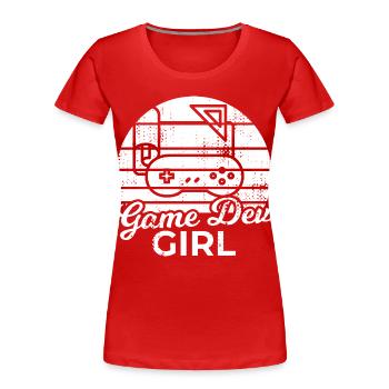 Game Dev Girl - Frauen Premium Bio T-Shirt - Rot - Vorne - Mia (176cm)