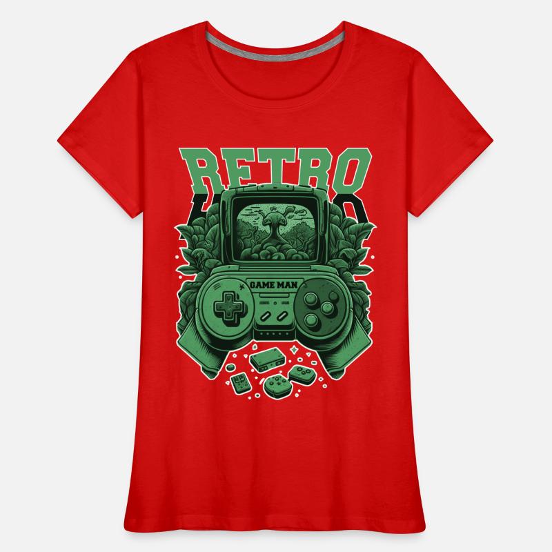 Console rétro T-shirt bio Premium Femme