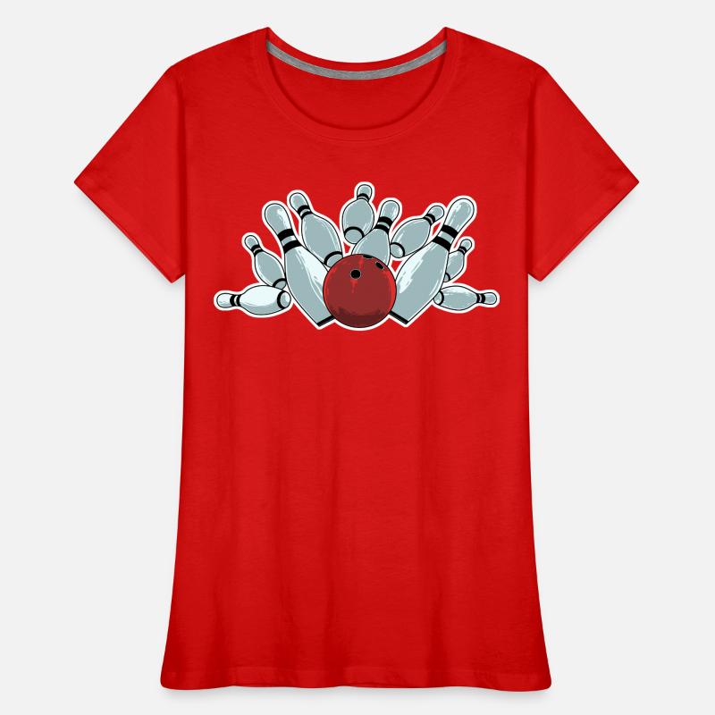 Frappe de bowling T-shirt bio Premium Femme