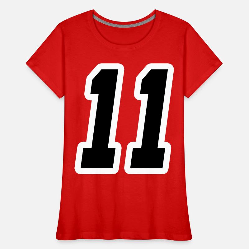 Nummer elf 11 Frauen Premium Bio T-Shirt