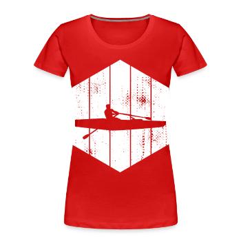 Skulls Rowing - Women's Premium Organic T-Shirt - red - Front - Mia (176cm)