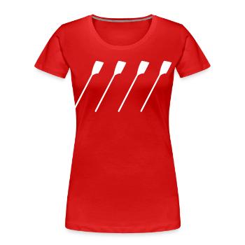 Rudder straps - Women's Premium Organic T-Shirt - red - Front - Mia (176cm)
