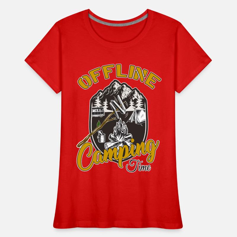 Camping Frauen Premium Bio T-Shirt