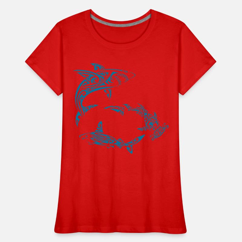 Requins polynésiens T-shirt bio Premium Femme