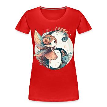 6 Jahre Fee Elfe Geburtstag Geschenk - Frauen Premium Bio T-Shirt - Rot - Vorne - Mia (176cm)